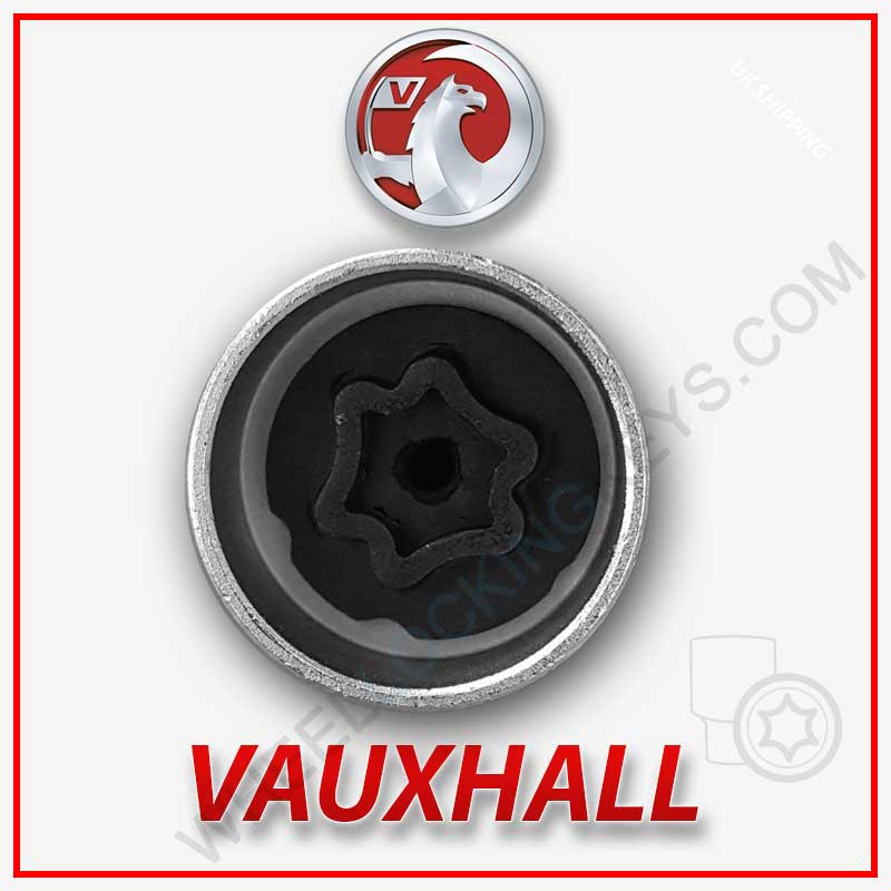 Wheel Locking Wheel Nut Key for Vauxhall – Code 122 ( 93173882 )